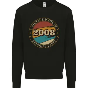 16th Birthday  Vintage Made In 2008 Mens Sweatshirt Jumper