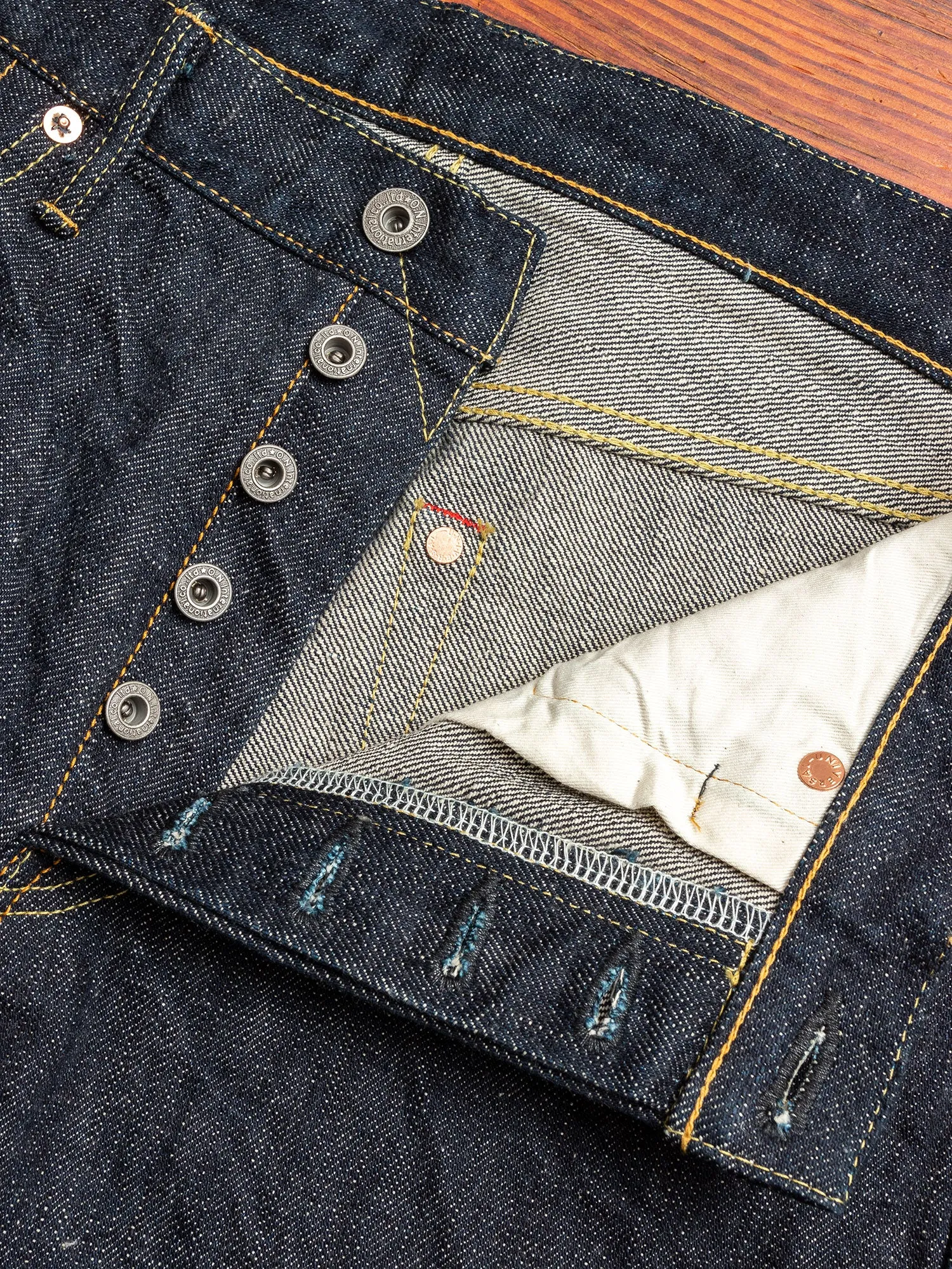 246-GC16 "Greencast" 16oz Selvedge Denim - Clean Straight Fit