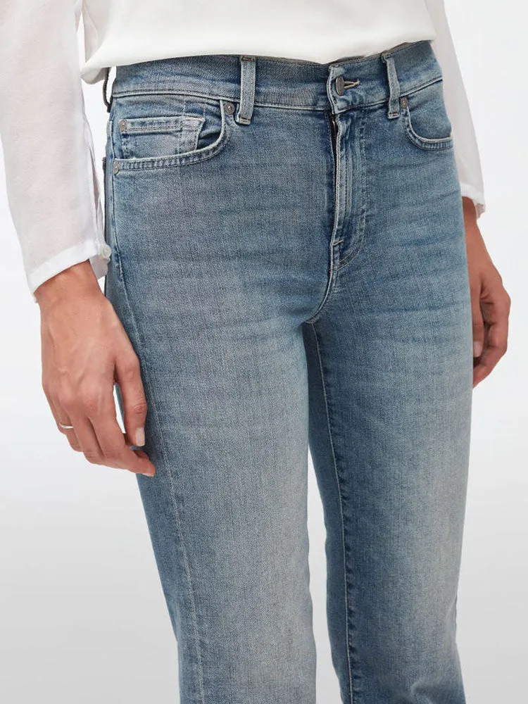 7 For All Mankind The Straight Crop Secret With Raw Hem