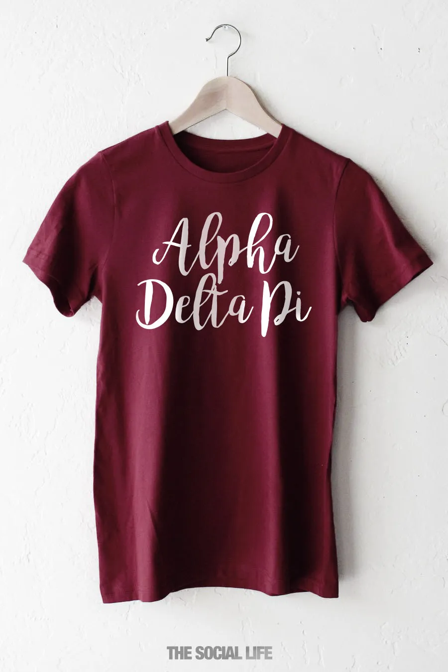 Alpha Delta Pi Cursive Tee