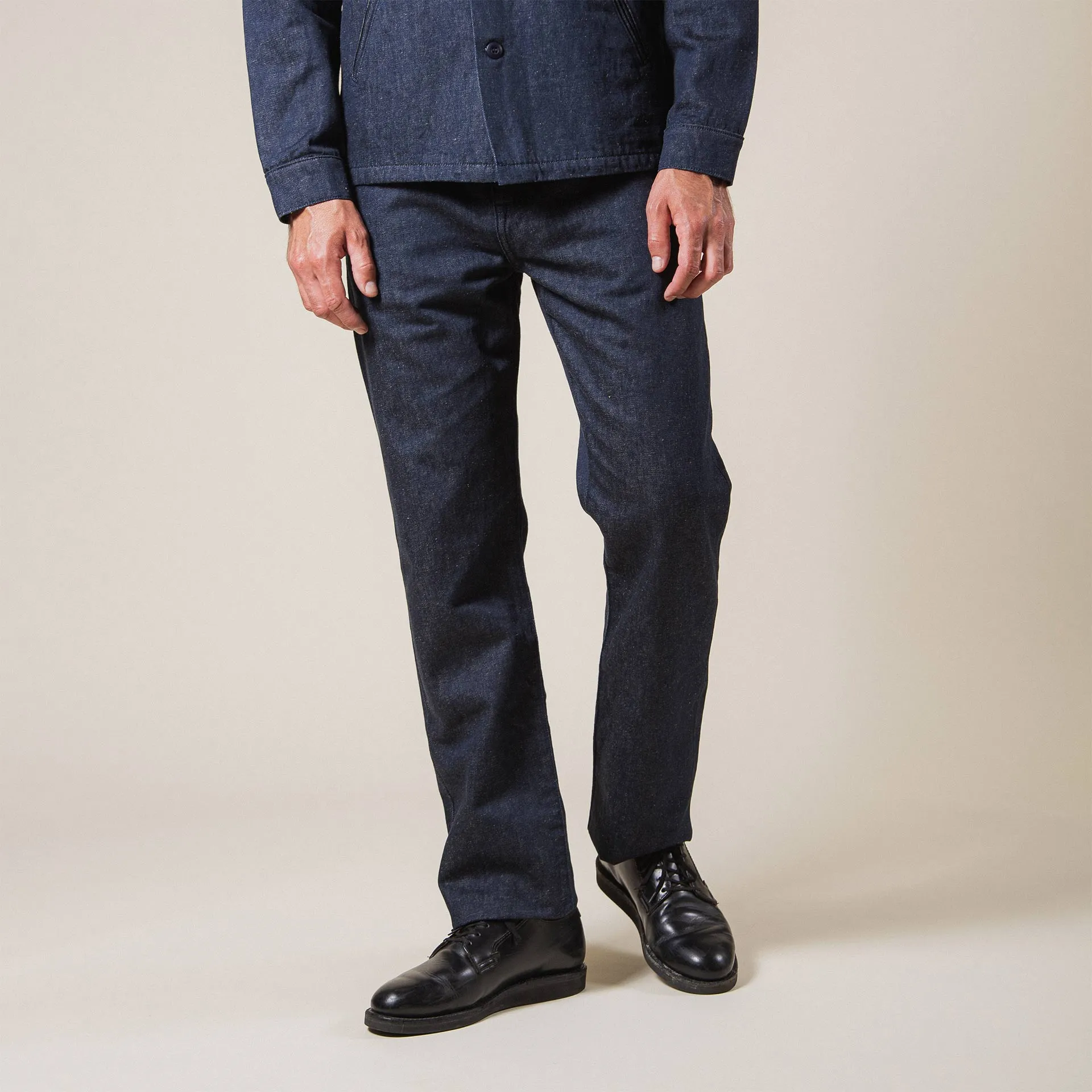 BC-03 STRAIGHT CHINO 11.5 oz. stay-blue hemp selvedge