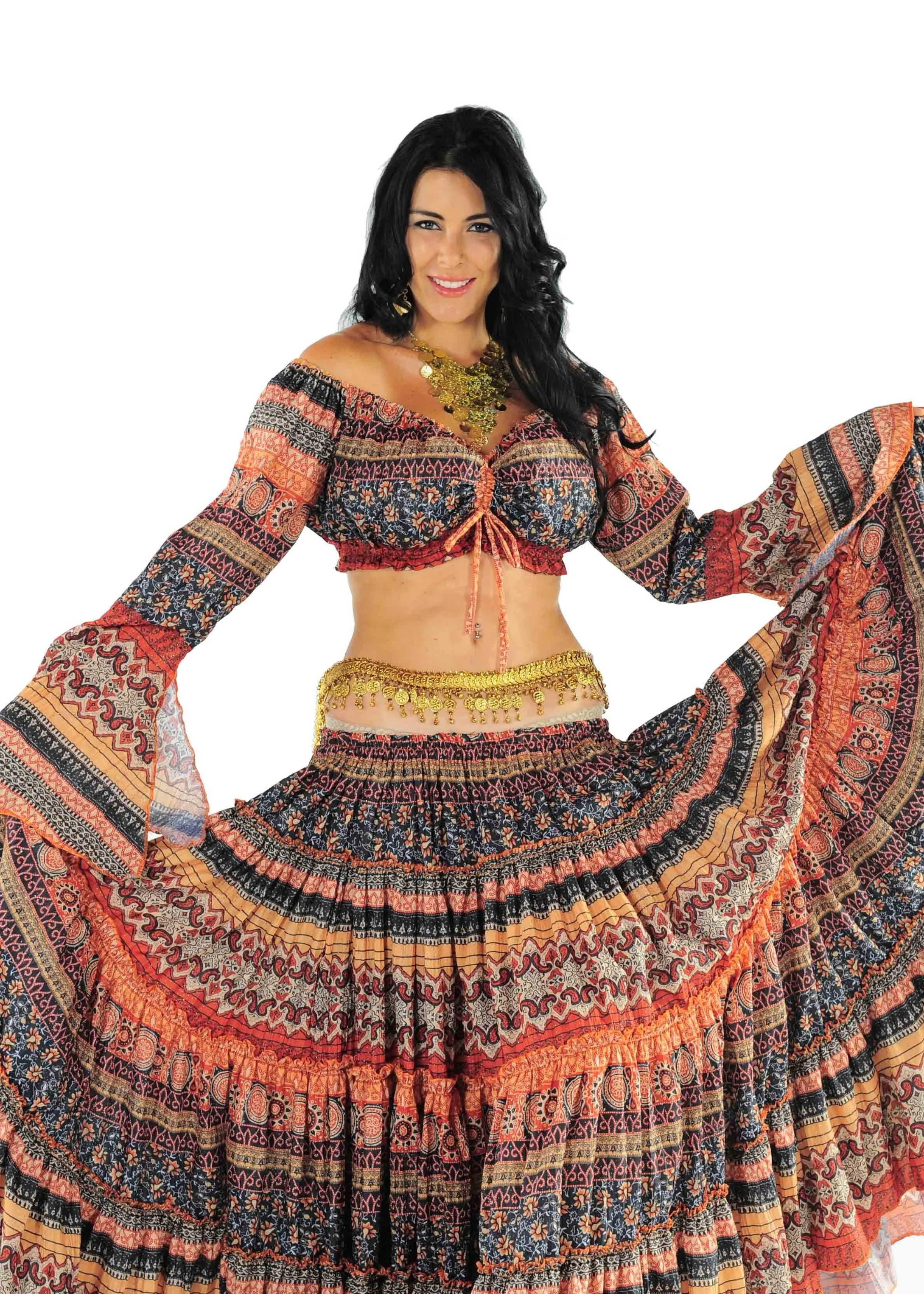 Belly Dance Tribal Design Top | FELA ROMANI