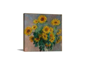 Bouquet of Sunflowers | Claude Monet Masters Classic Art in Gallery Wrapped Canvas | Various Sizes