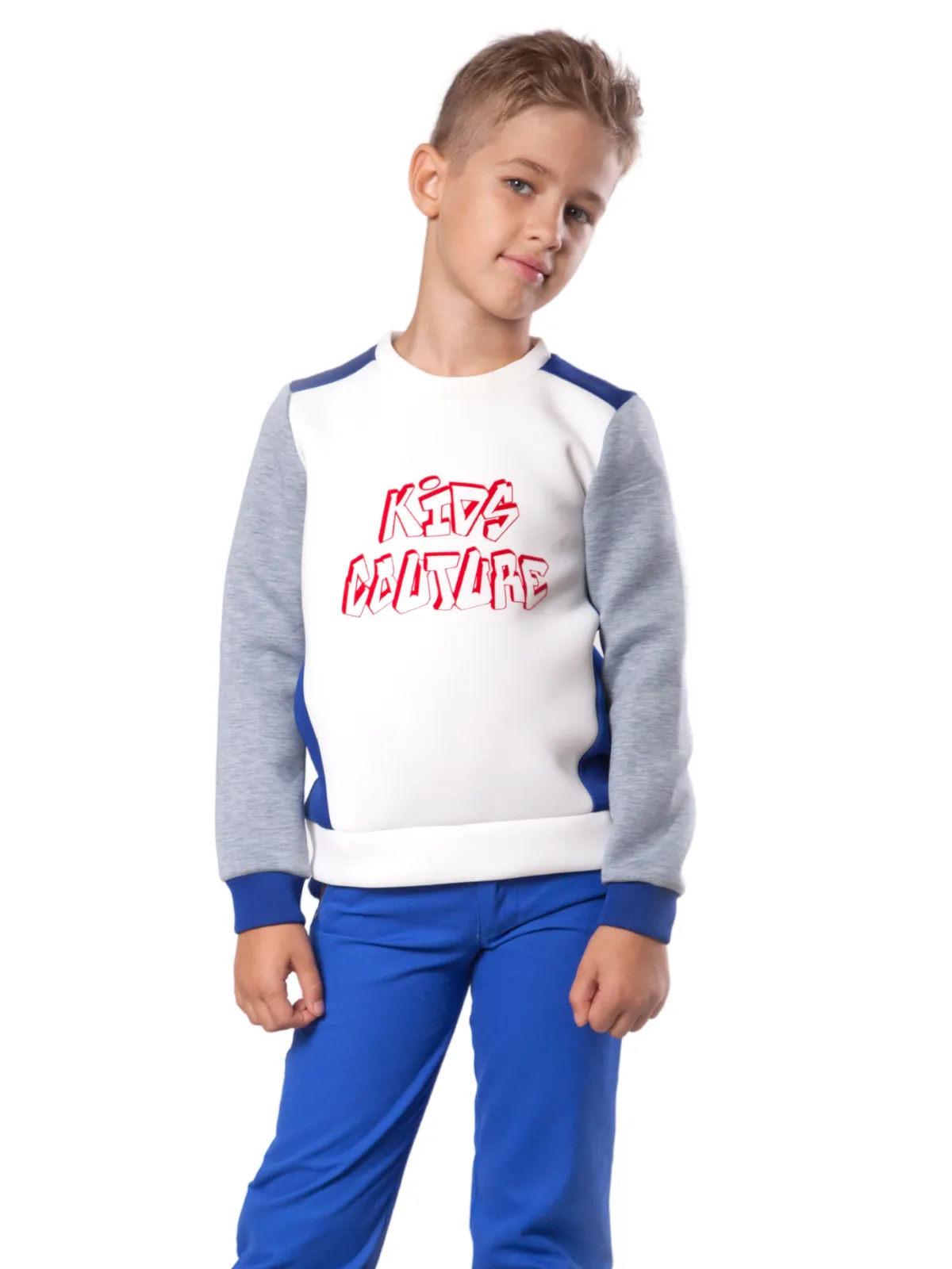 Boys Cool Vibes Colorblock Sweatshirt by Kids Couture