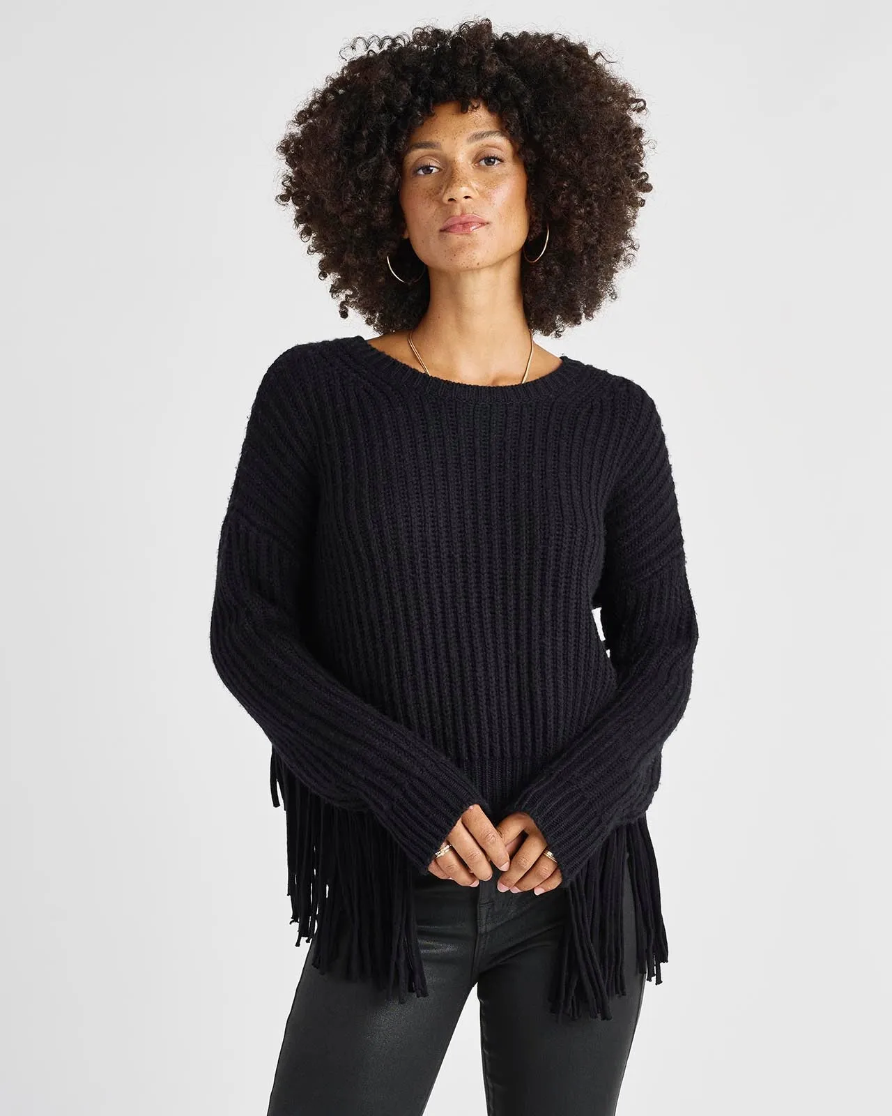 Britain Fringe Sweater