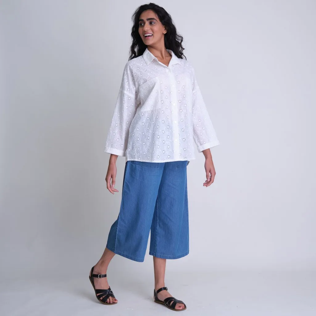 Carrie Organic Denim Culottes