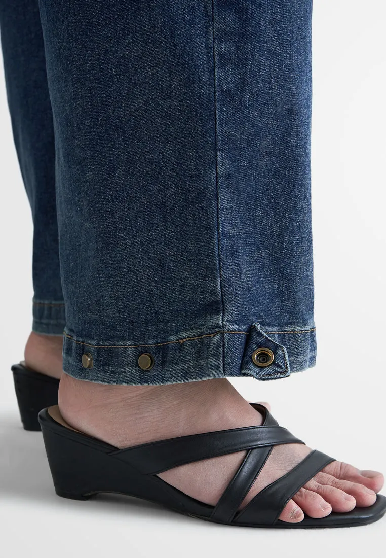 Charlie Adjustable Ankle Cargo Jeans