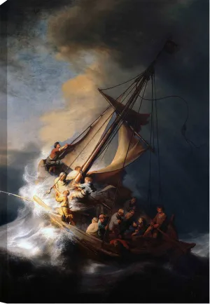 Christ in the Storm | Rembrandt Van Rijn Masters Classic Art in Gallery Wrapped Canvas | Various Sizes