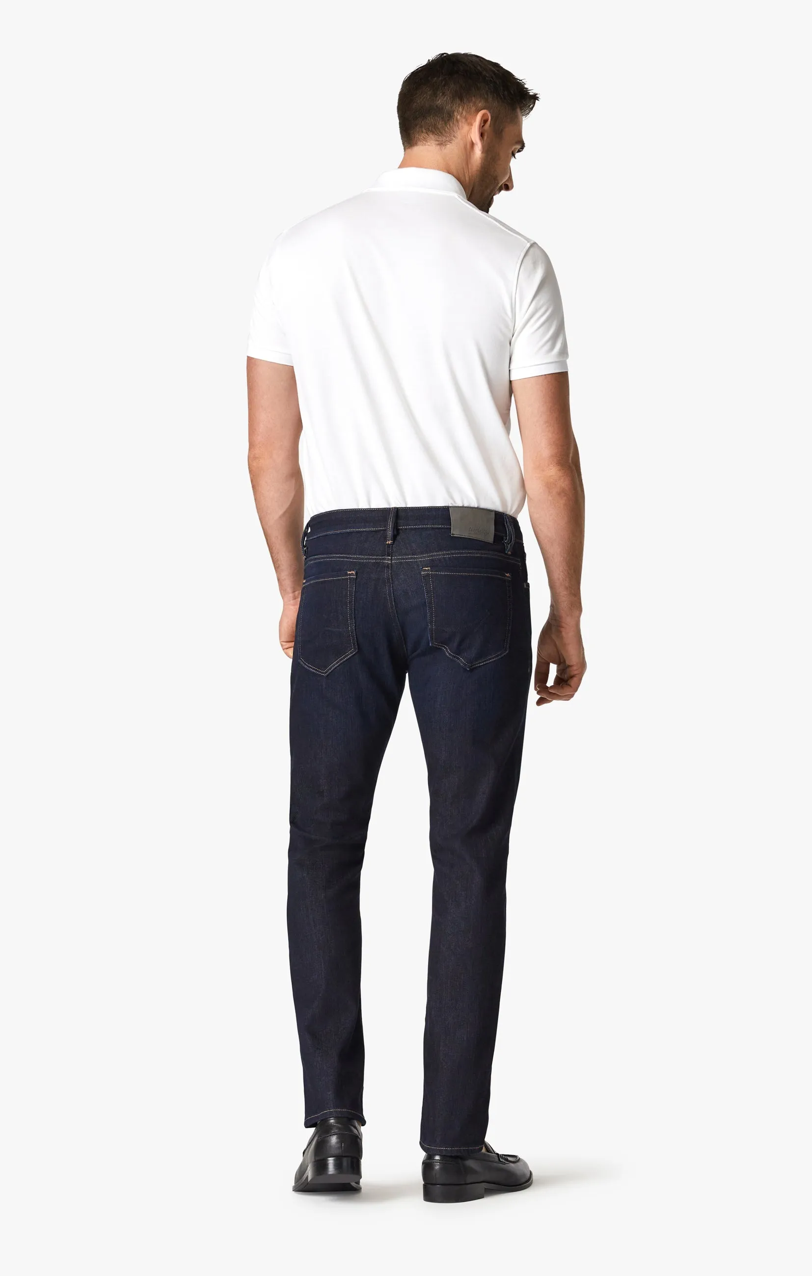 Cool Tapered Leg Jeans In Rinse Brushed Soft Denim