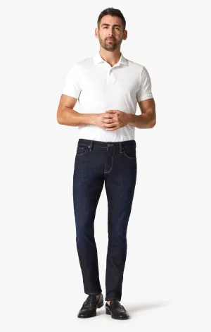 Cool Tapered Leg Jeans In Rinse Brushed Soft Denim