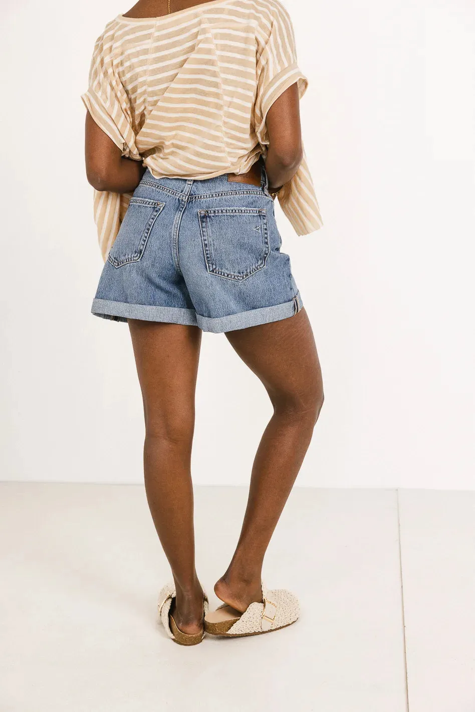 Edie High Rise Denim Shorts - FINAL SALE