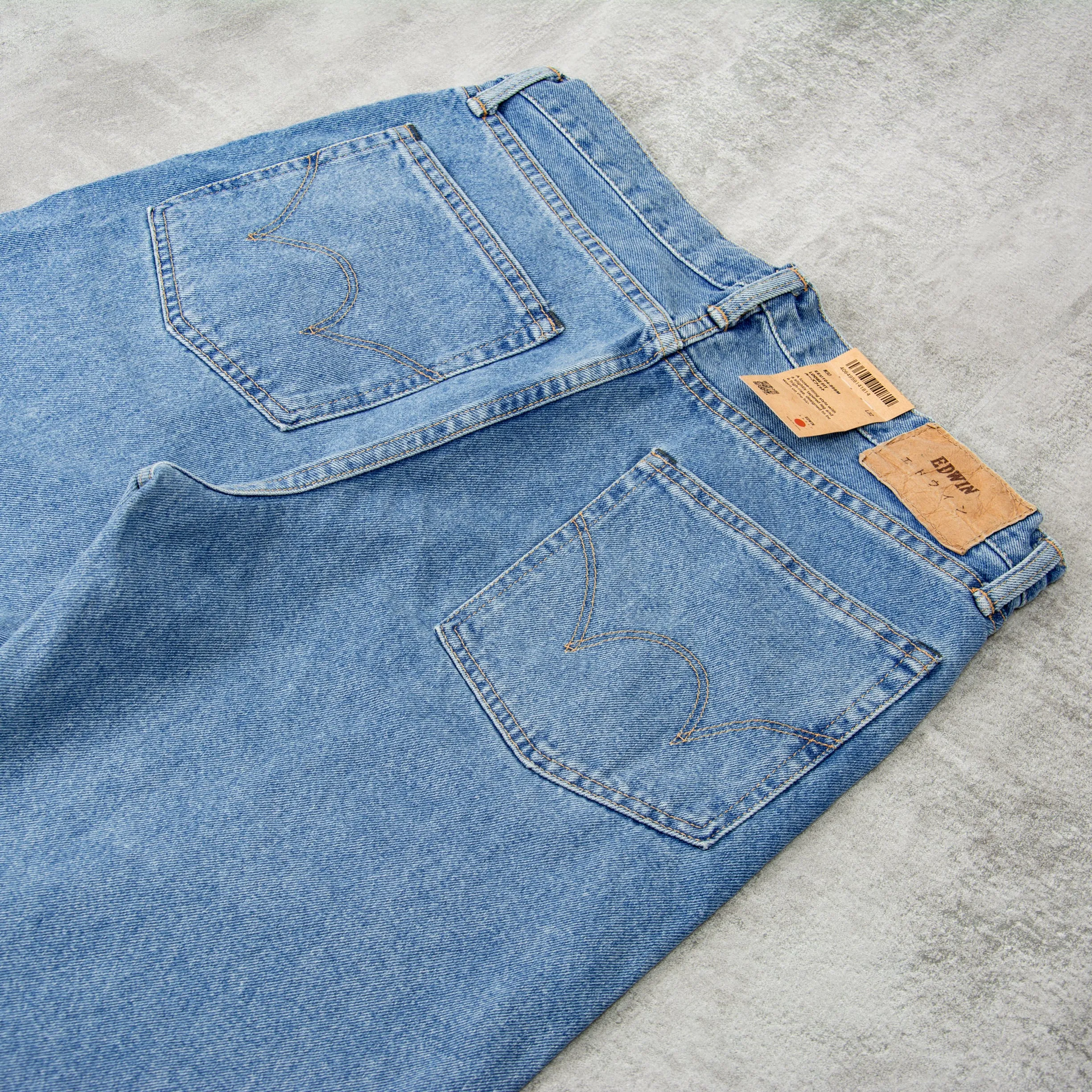 Edwin Loose Fit Jeans Kaihara Opened Denim - Blue Light Used