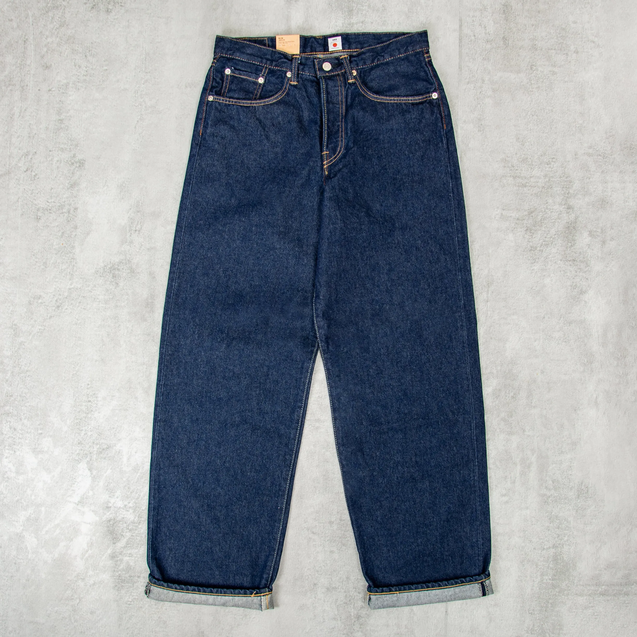 Edwin Wide Pant Jeans Kaihara Opened Denim - Blue Rinsed