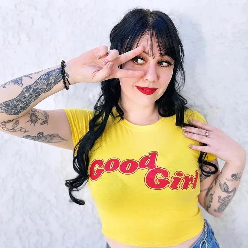 Good Girl Y2K Crop Top