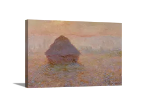 Grainstack | Claude Monet Masters Classic Art in Gallery Wrapped Canvas | Various Sizes