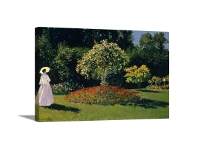 In The Garden | Claude Monet Masters Classic Art in Gallery Wrapped Canvas | Various Sizes