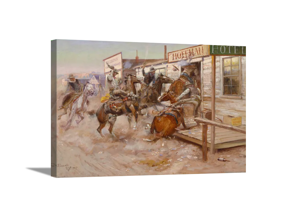 In Without Knocking | Charles Russell Masters Classic Art in Gallery Wrapped Canvas | Various Sizes