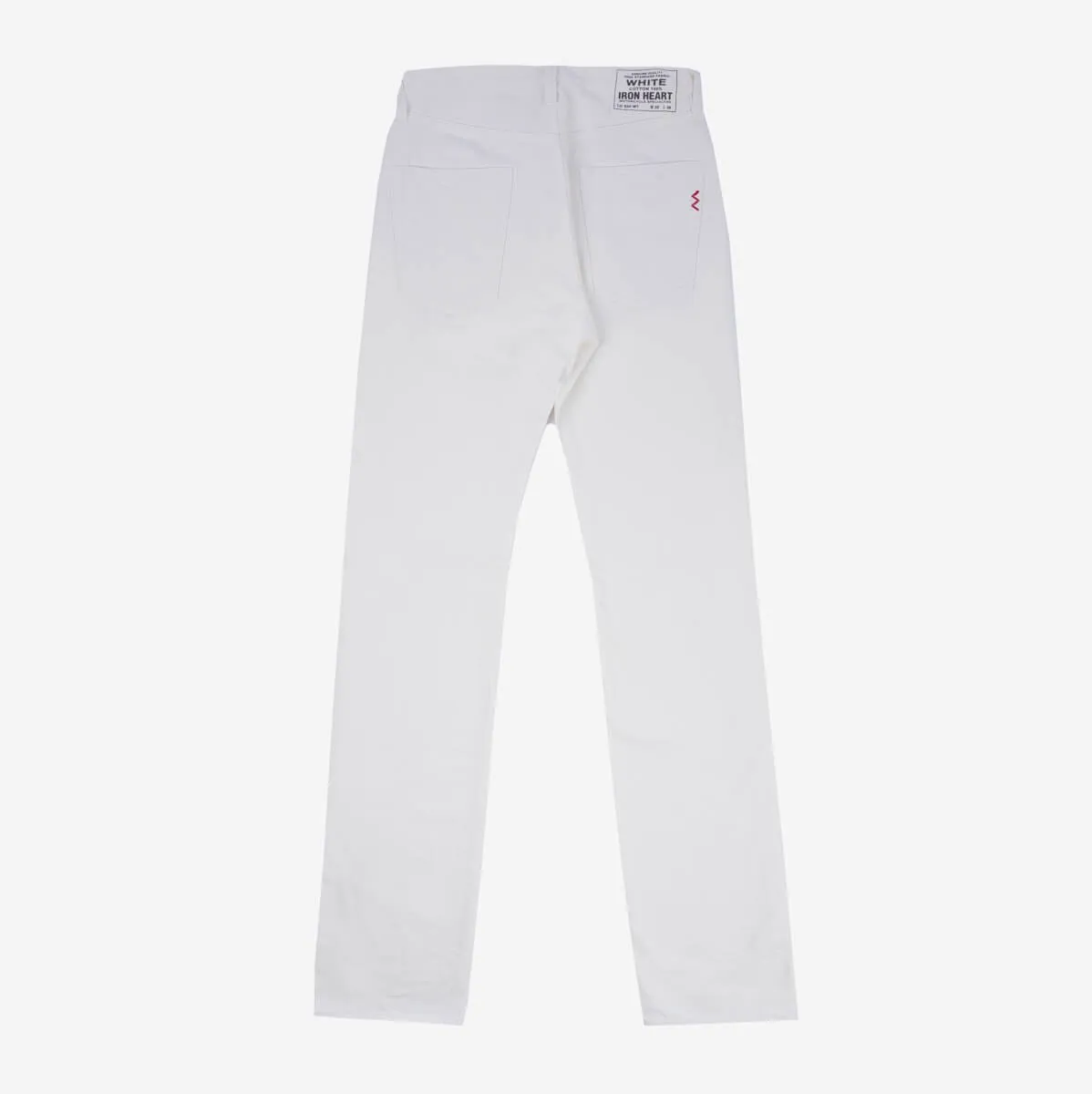 Iron Heart IH-634-WT 13.5oz Denim Straight Cut Jeans - White