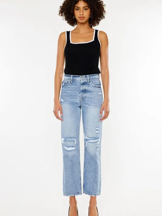 Kancan USA Rockin 90s Denim High-Rise Boyfriend Jeans