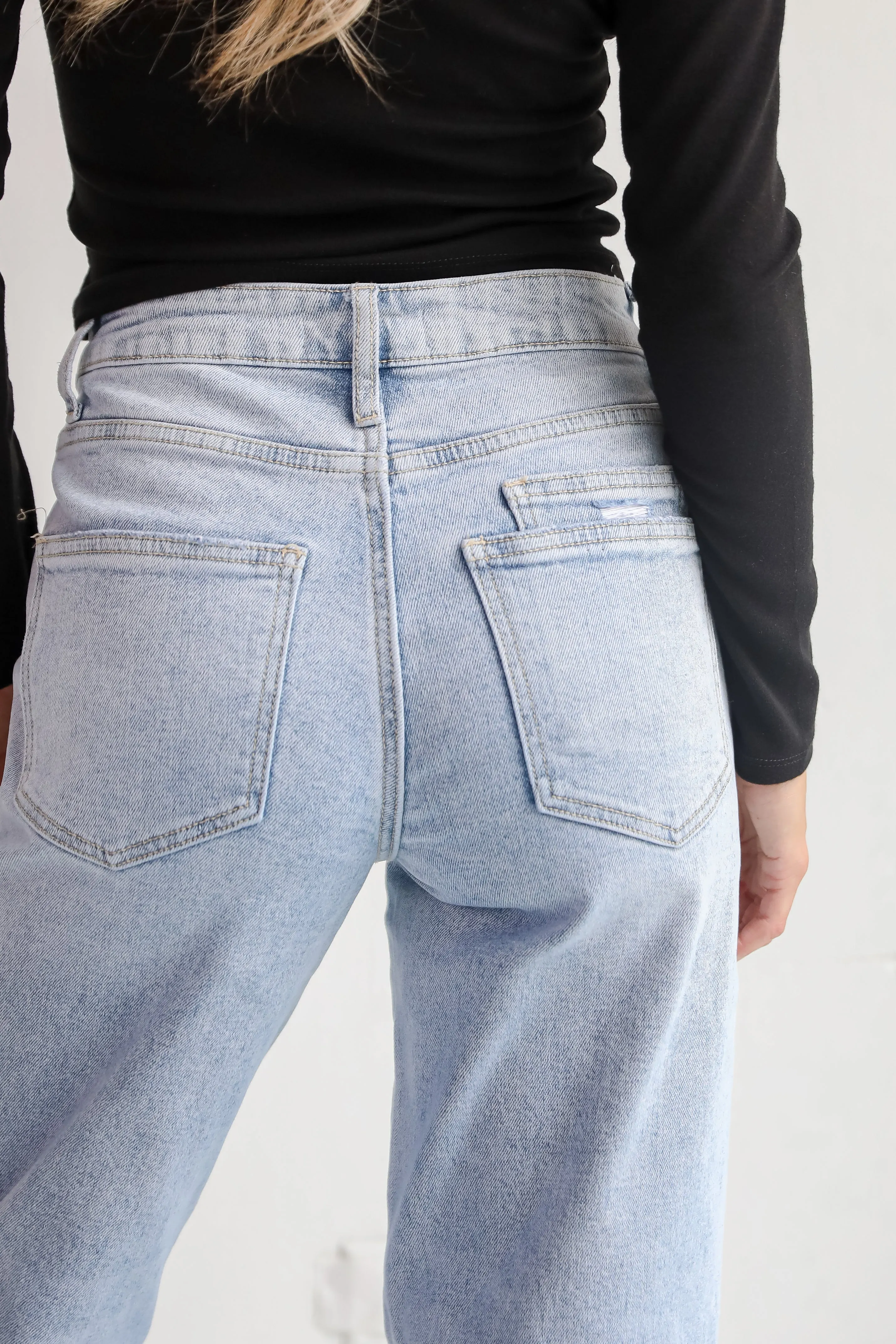 Kate Light Wash Super High Rise Barrel Jeans