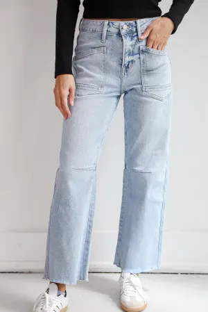 Kate Light Wash Super High Rise Barrel Jeans