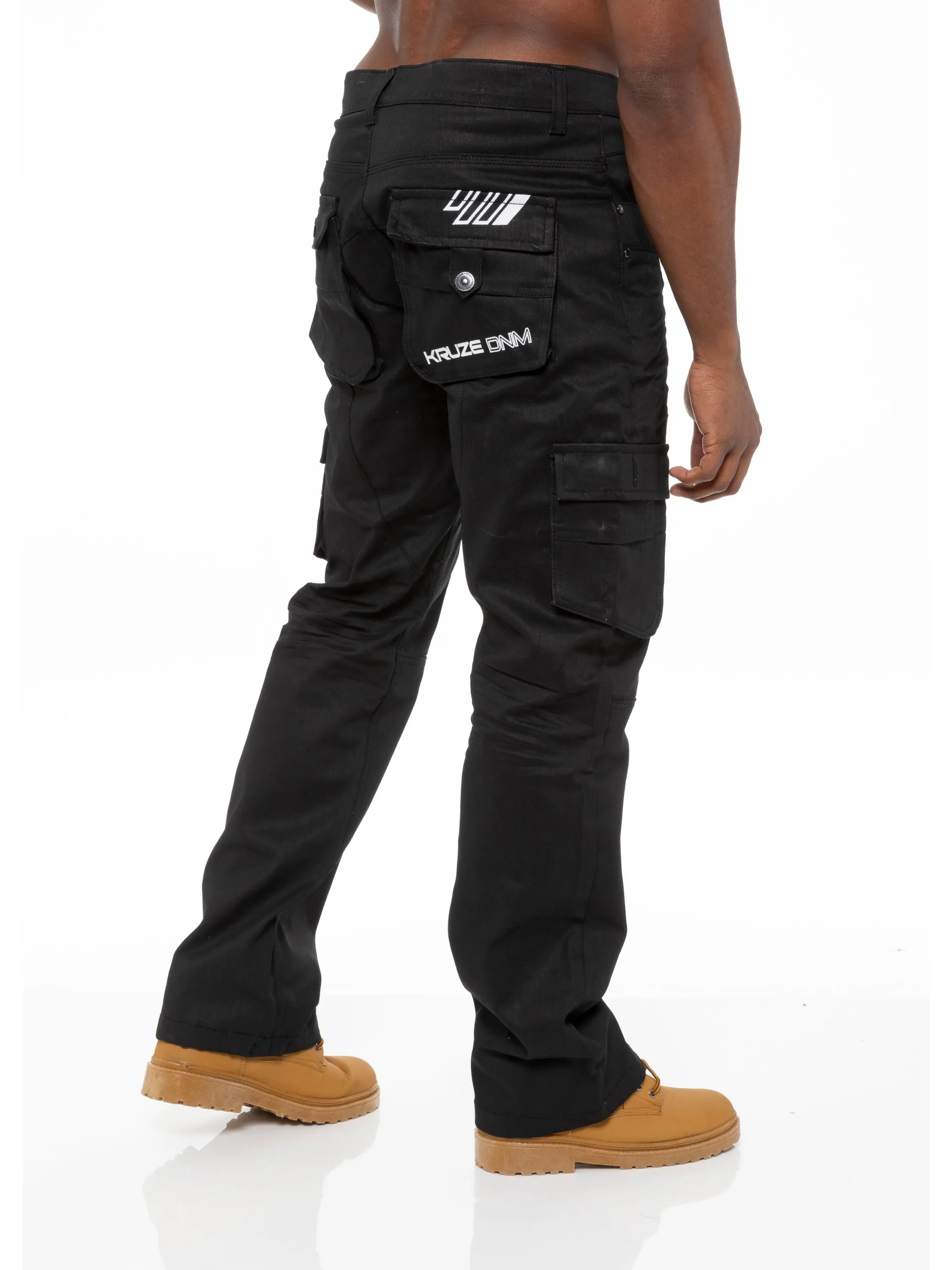 Kruze | Mens Cargo Combat Jeans