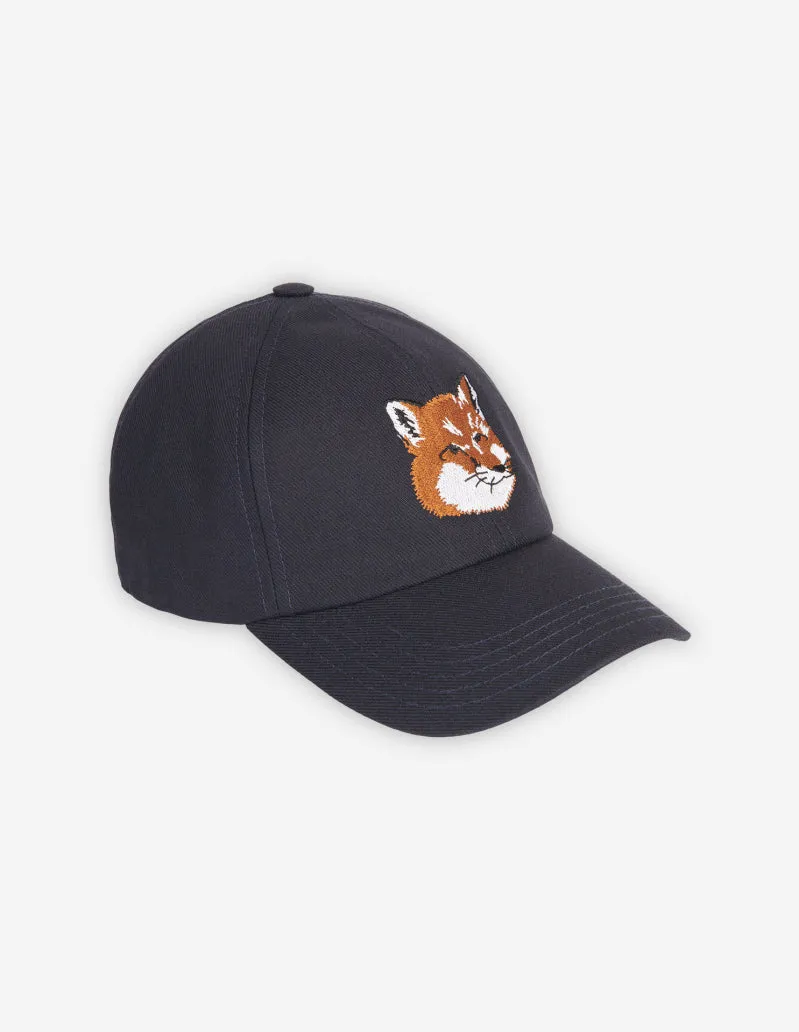 LARGE FOX HEAD EMBROIDERY 6P CAP