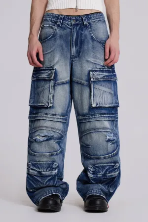 Light Wash Apex Denim Cargos