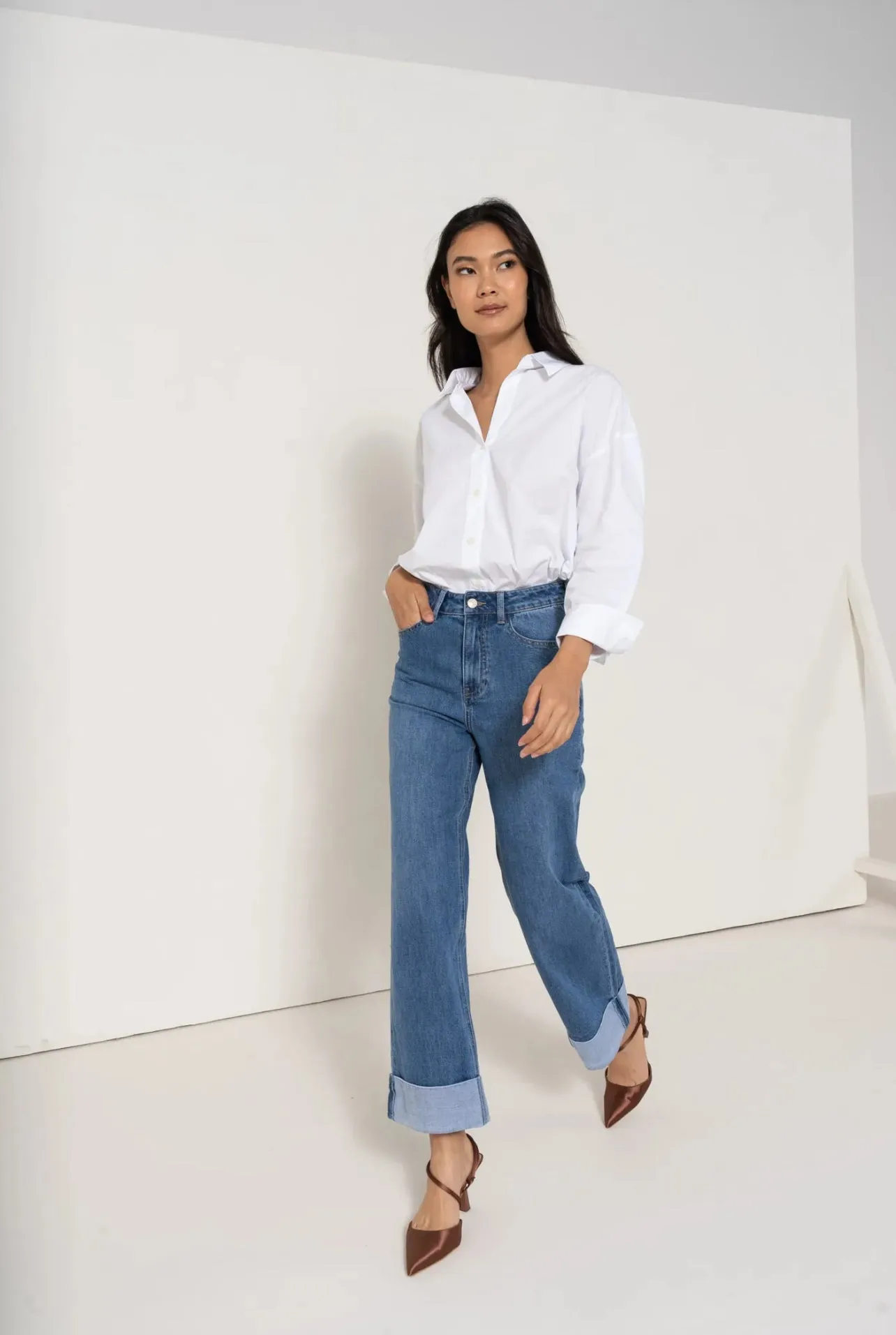 Loane Wide Denim Jeans