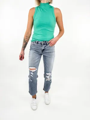 LOVERVET Tyler Vintage High Rise Straight Leg Jean-FINAL SALE*25,26,27*