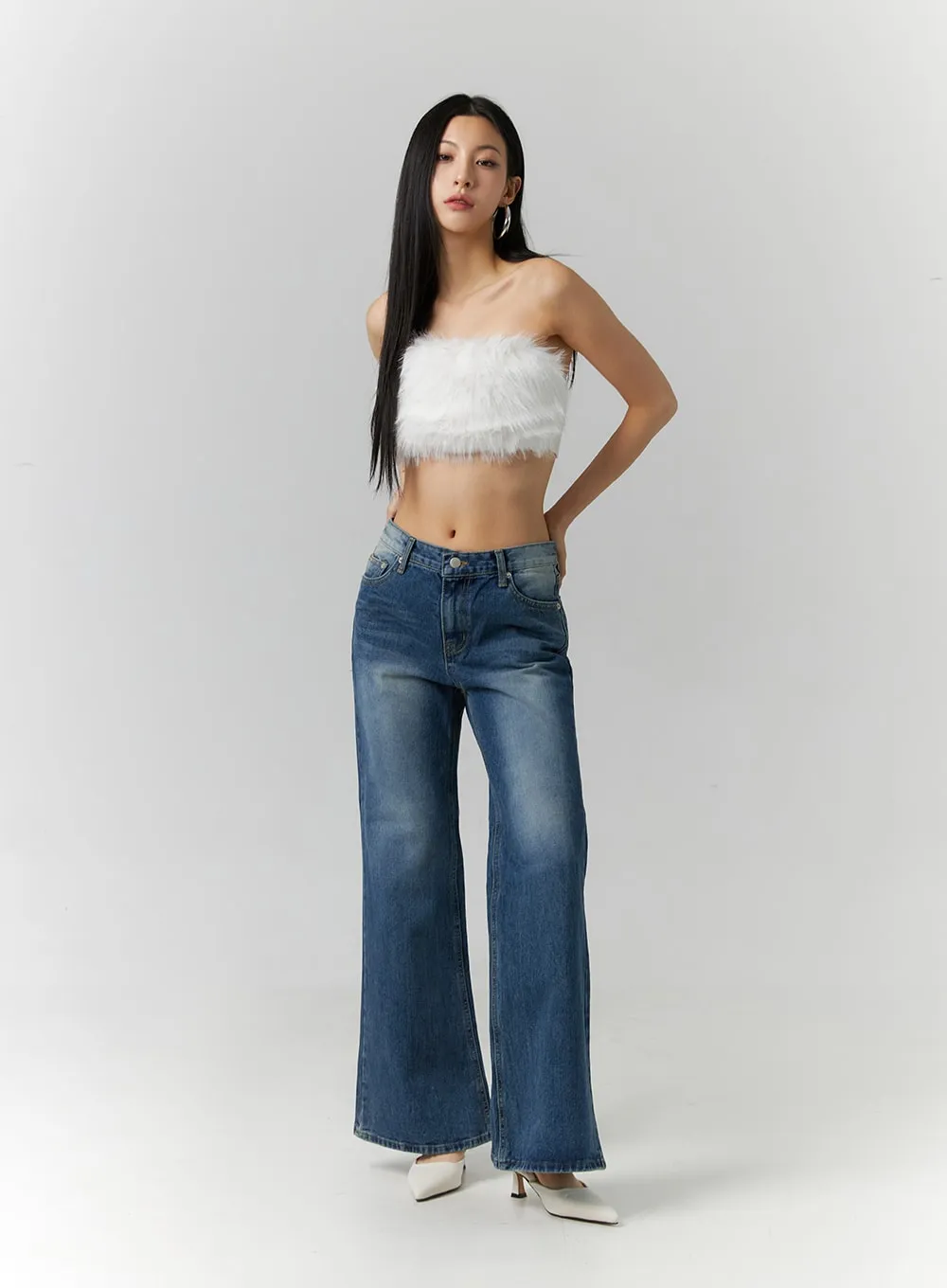 Low Rise Bootcut Jeans ID306