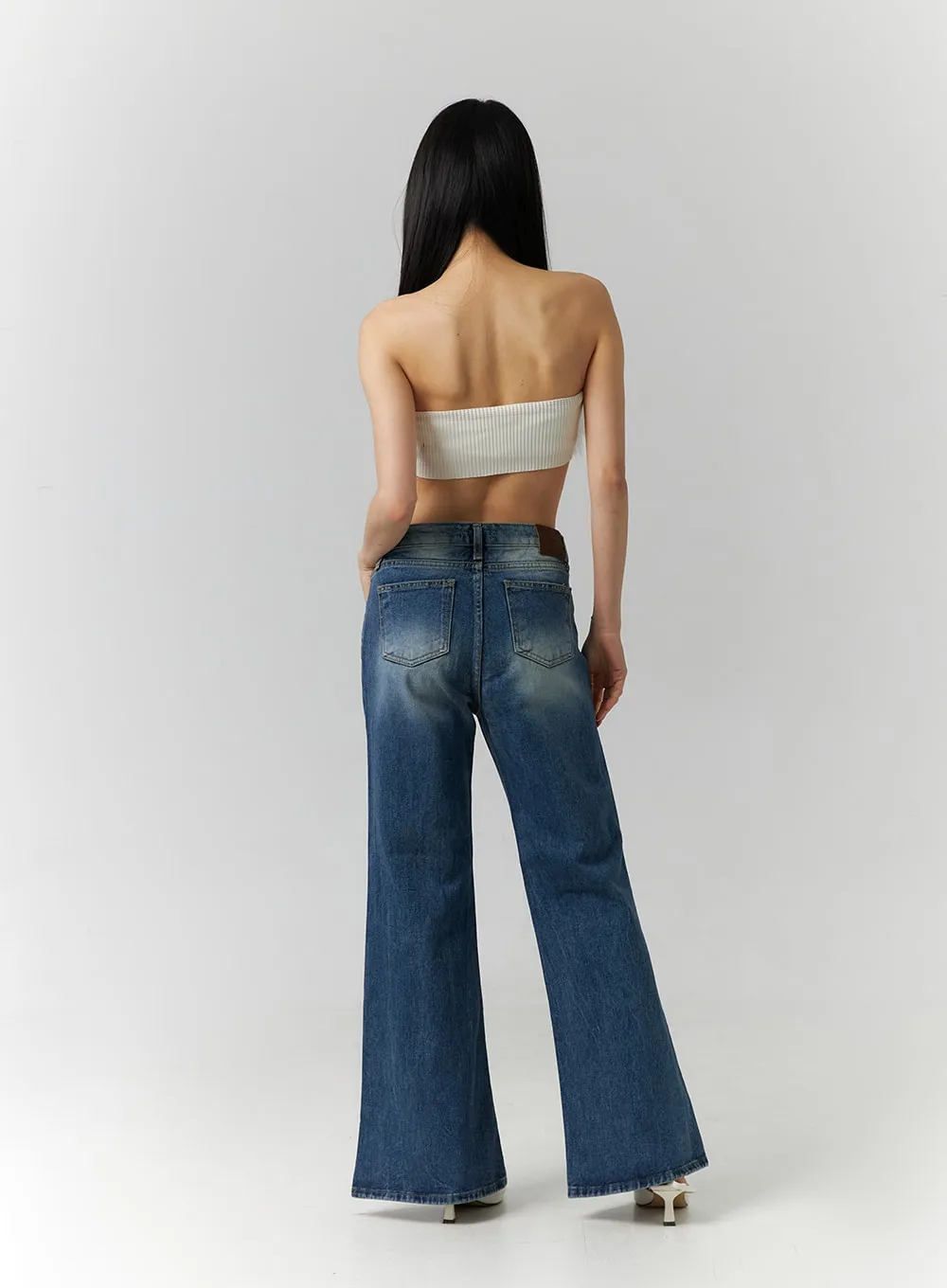 Low Rise Bootcut Jeans ID306