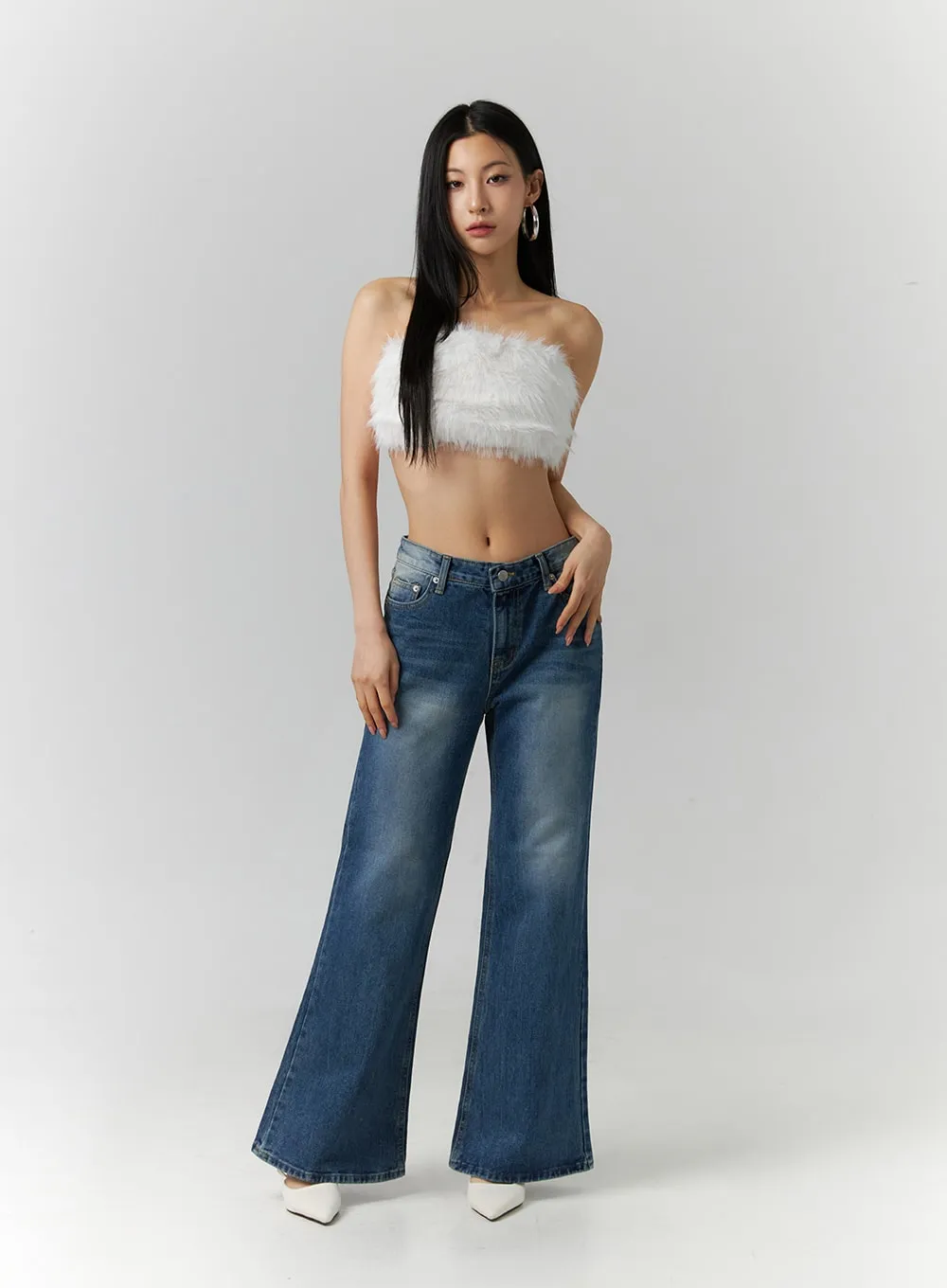 Low Rise Bootcut Jeans ID306