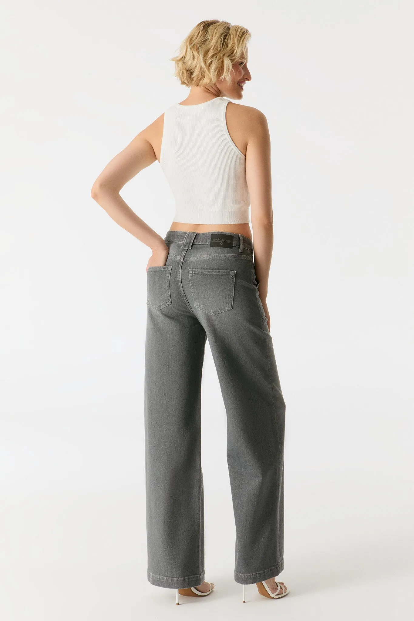 Lulu High Waist Jeans Grey VT