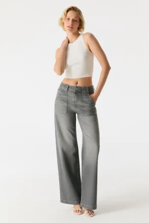 Lulu High Waist Jeans Grey VT