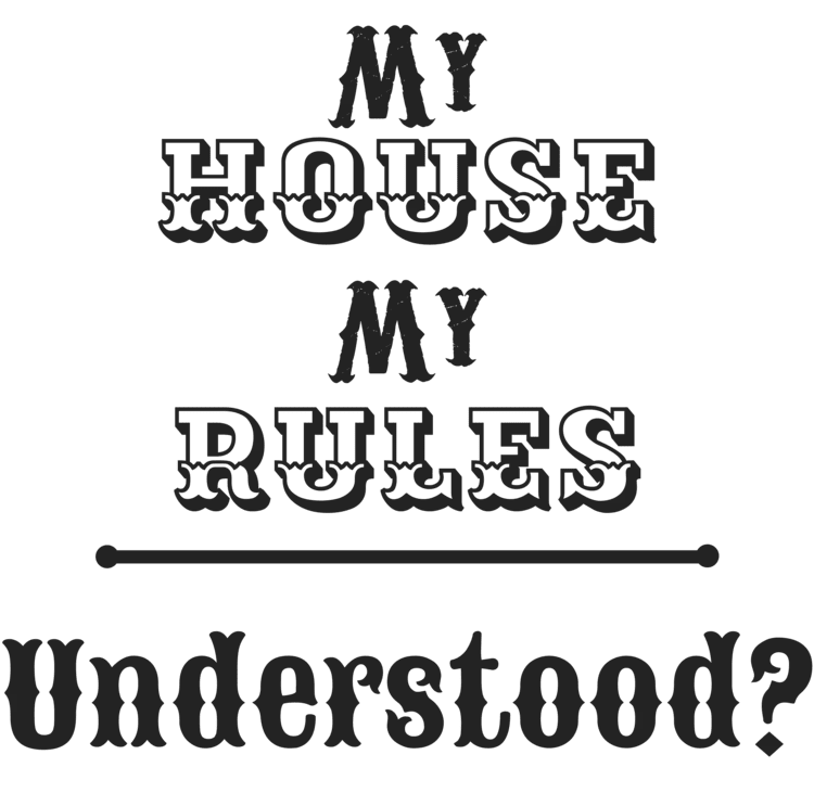 My House My Rules" Cotton Oversized T-Shirt for Men| Storeily