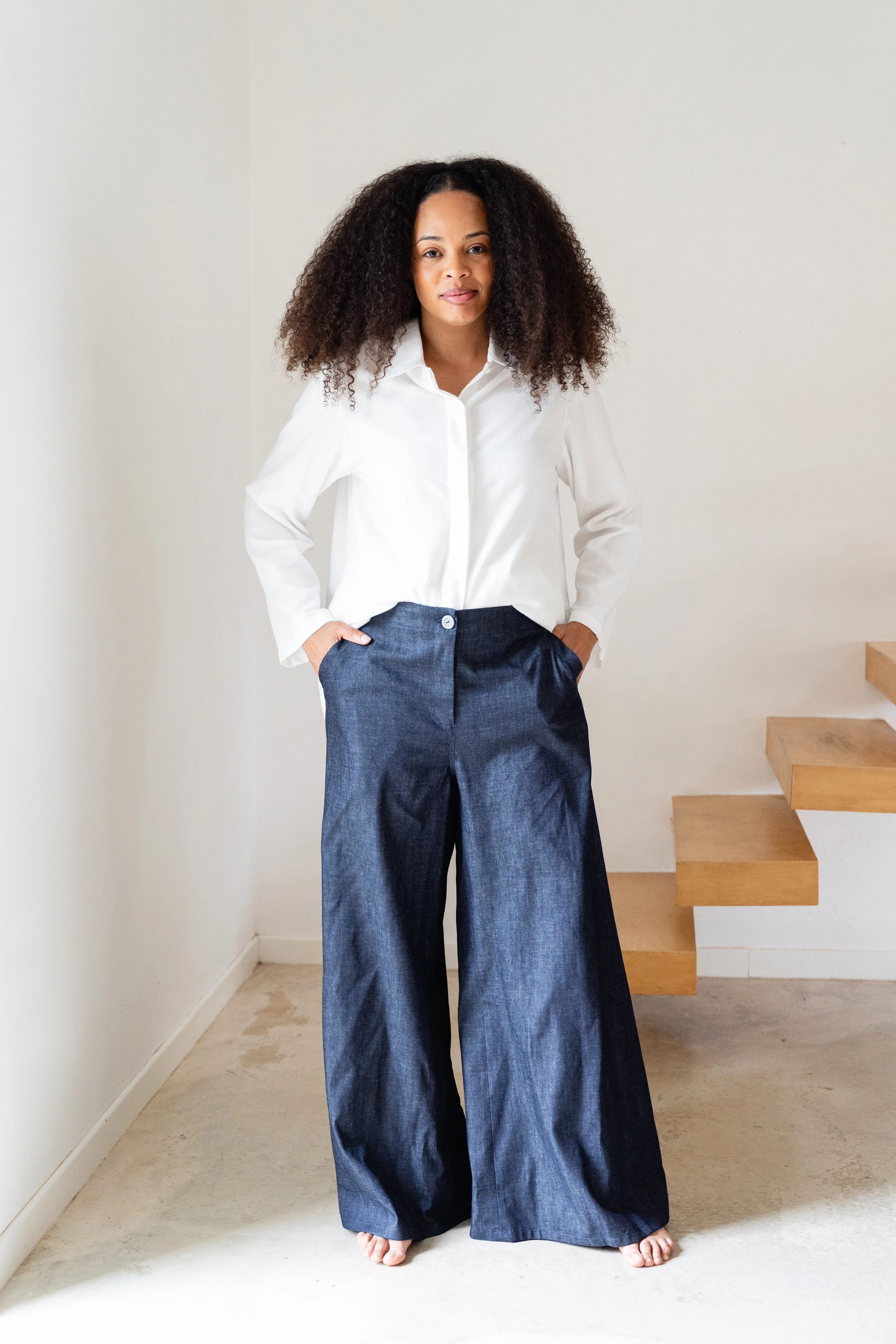 Organic Denim WIDE trousers