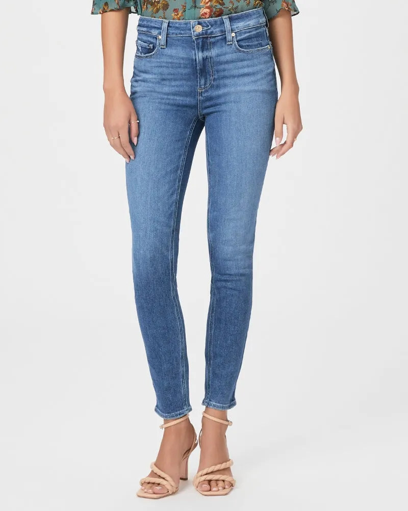 Paige Ladies Hoxton Ankle Jean in Painterly Distressed