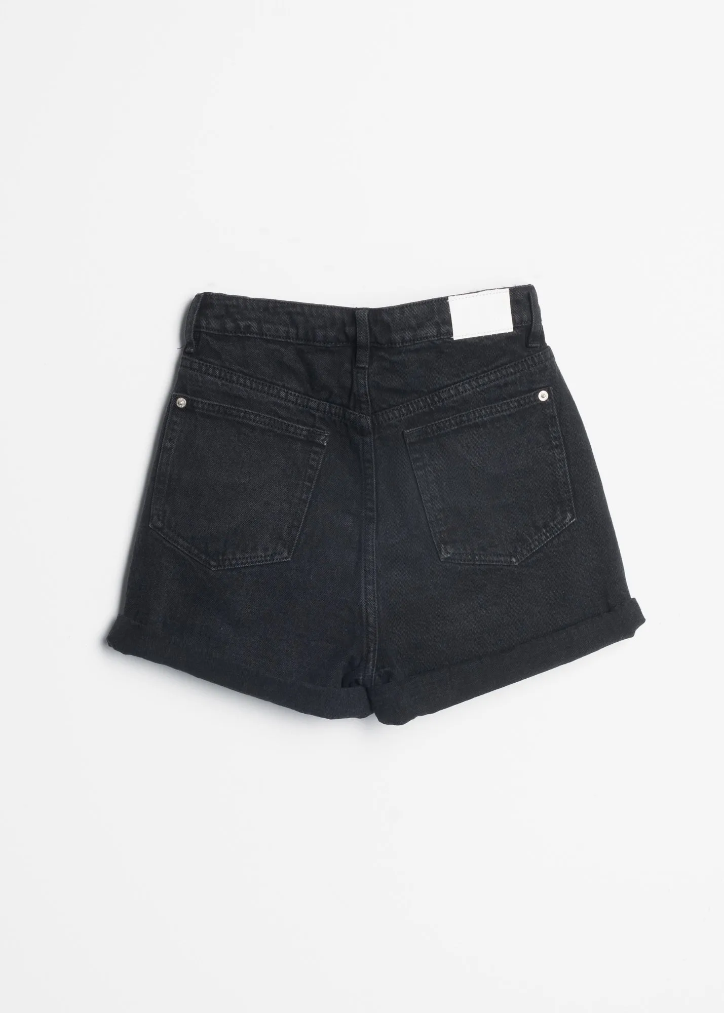 Pantaloncini denim mom fit