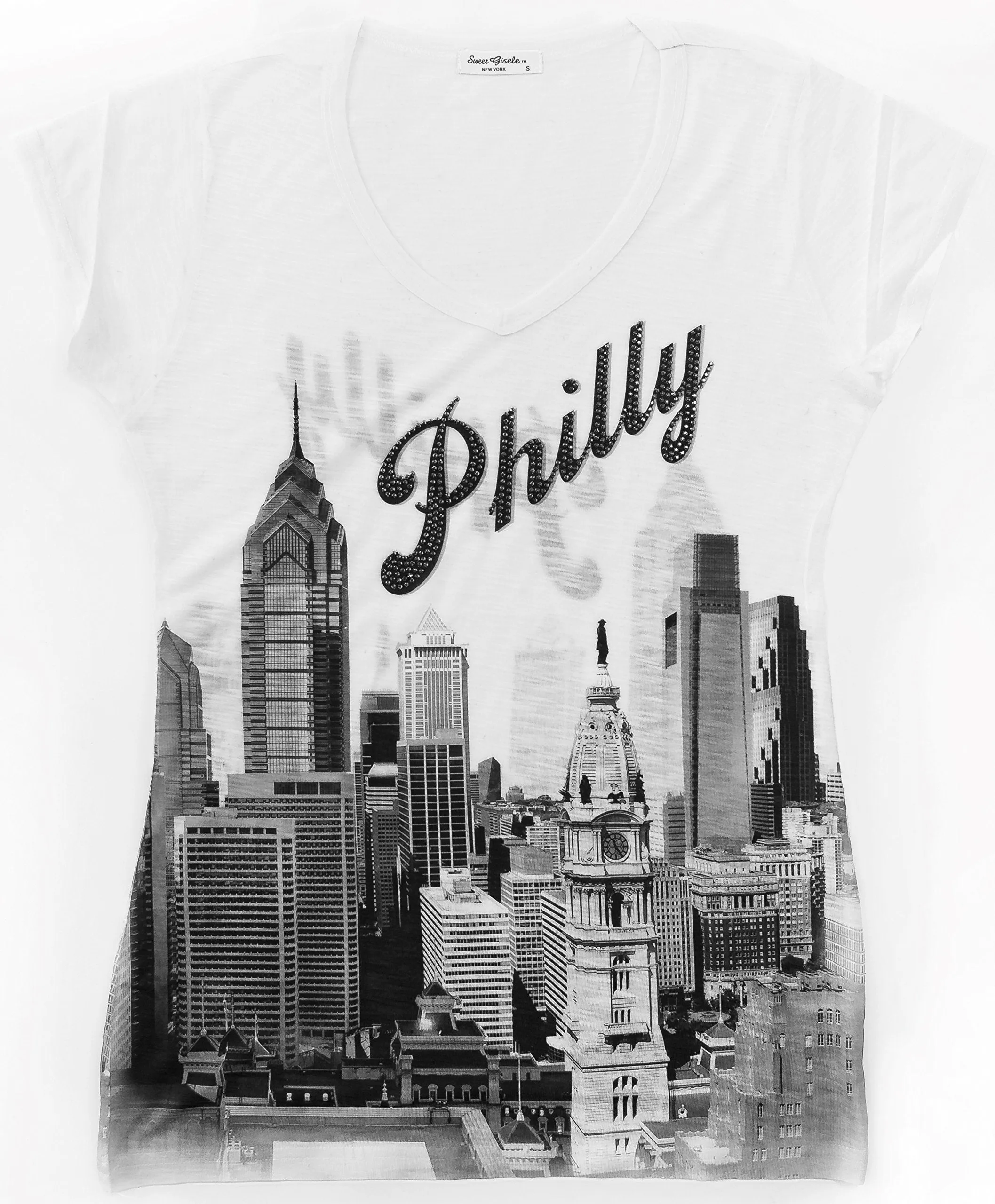 Philly V-Neck Short-Sleeved T-Shirt