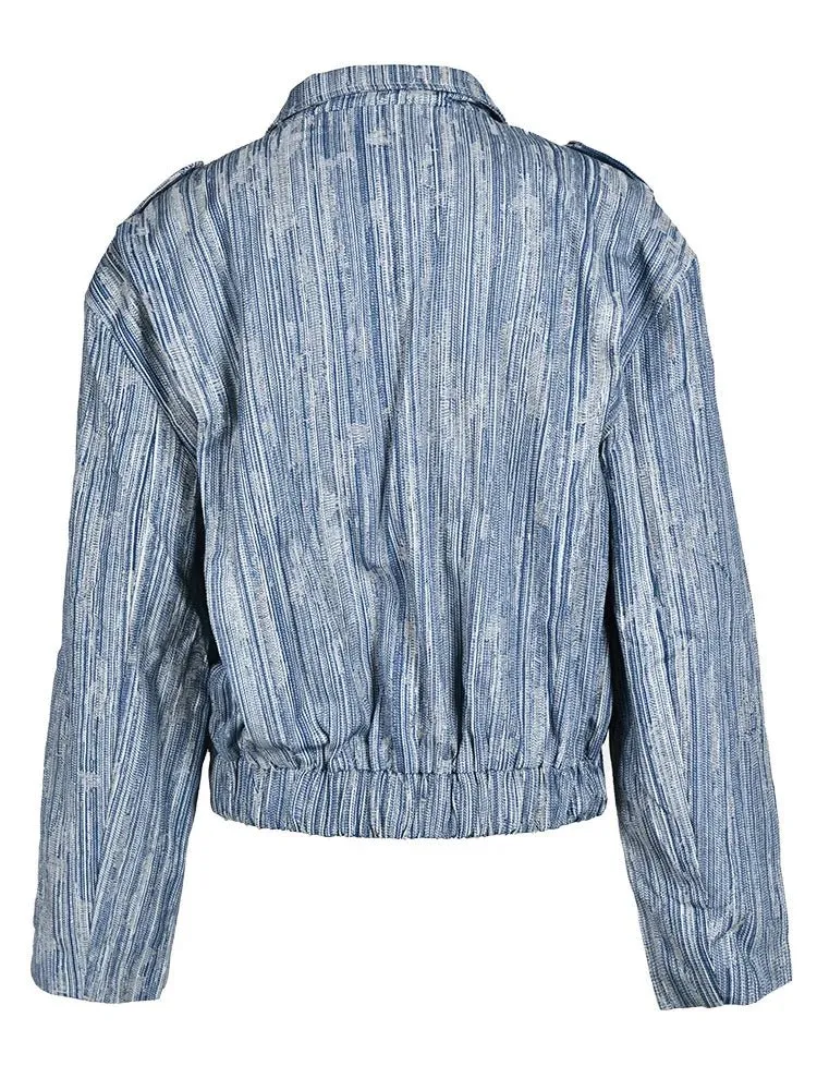 Pre Order:  Johnny Collar Denim Jacket