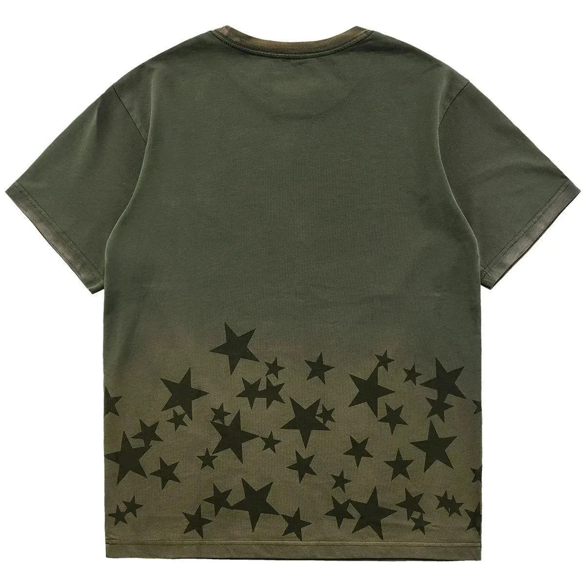 Retro Star Distressed Short Sleeve T-Shirt