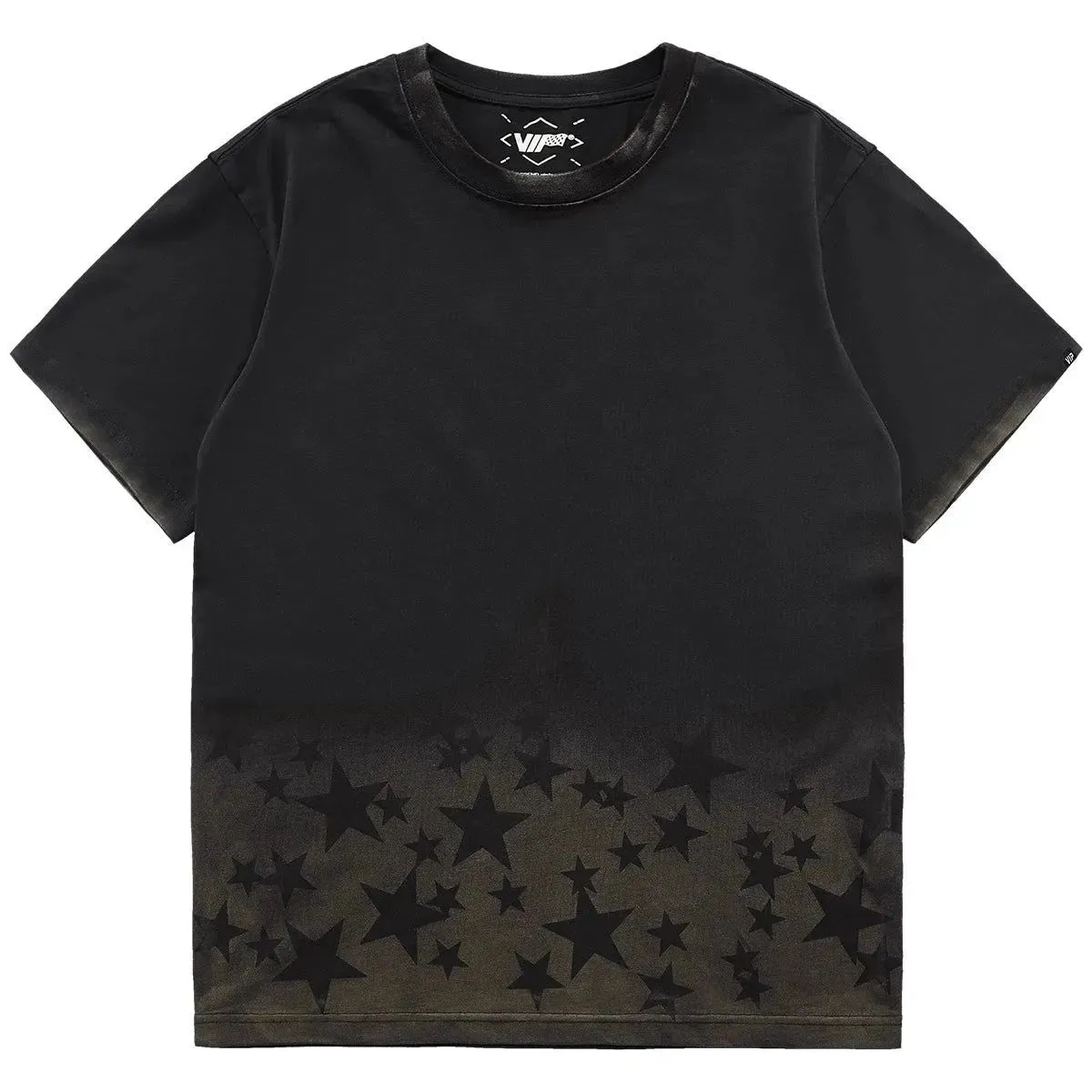 Retro Star Distressed Short Sleeve T-Shirt