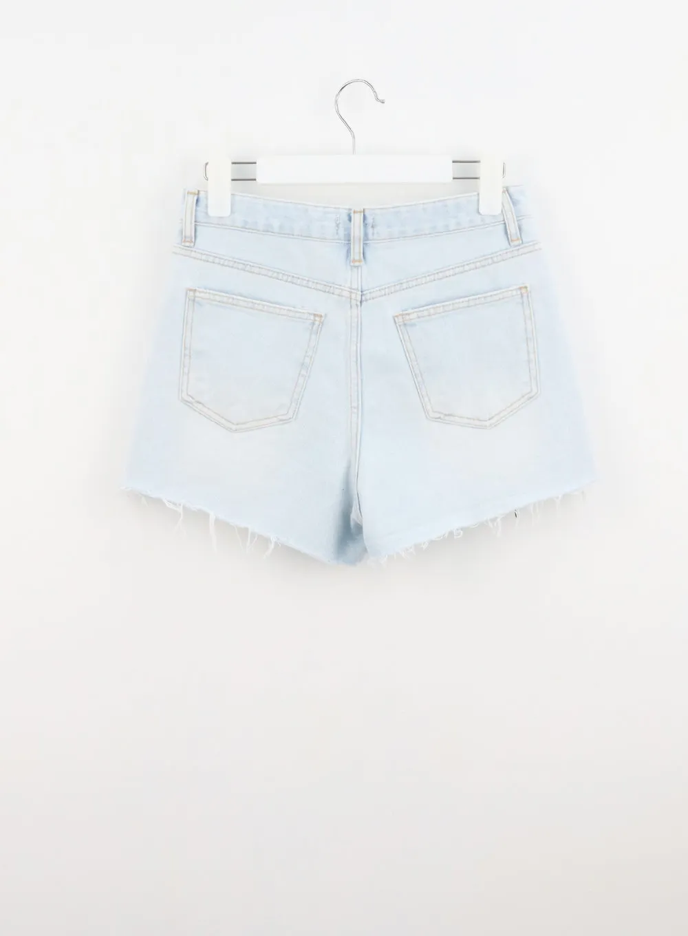 Ripped Light Denim Shorts CL303