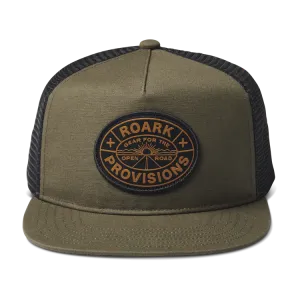 Station Trucker Snapback Hat Military / Pignoli