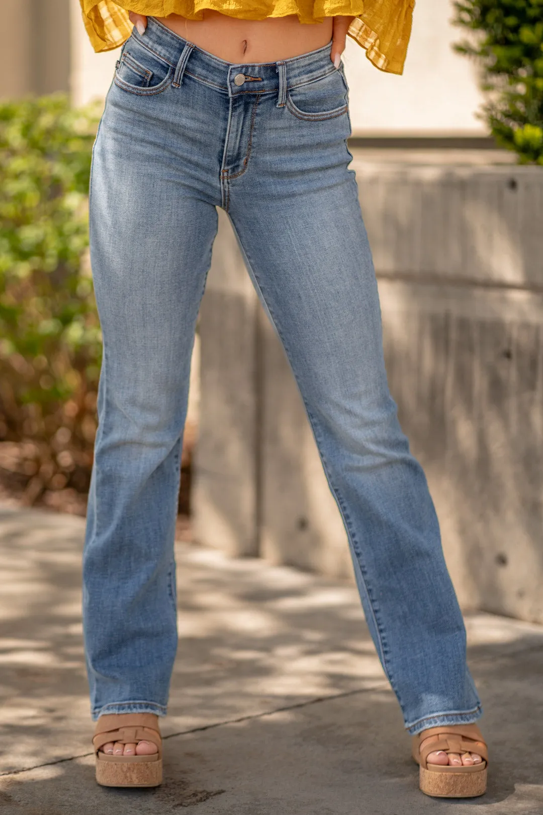 Sweet as Sugar Mid Rise Boot Cut Plus & Regular Sizes