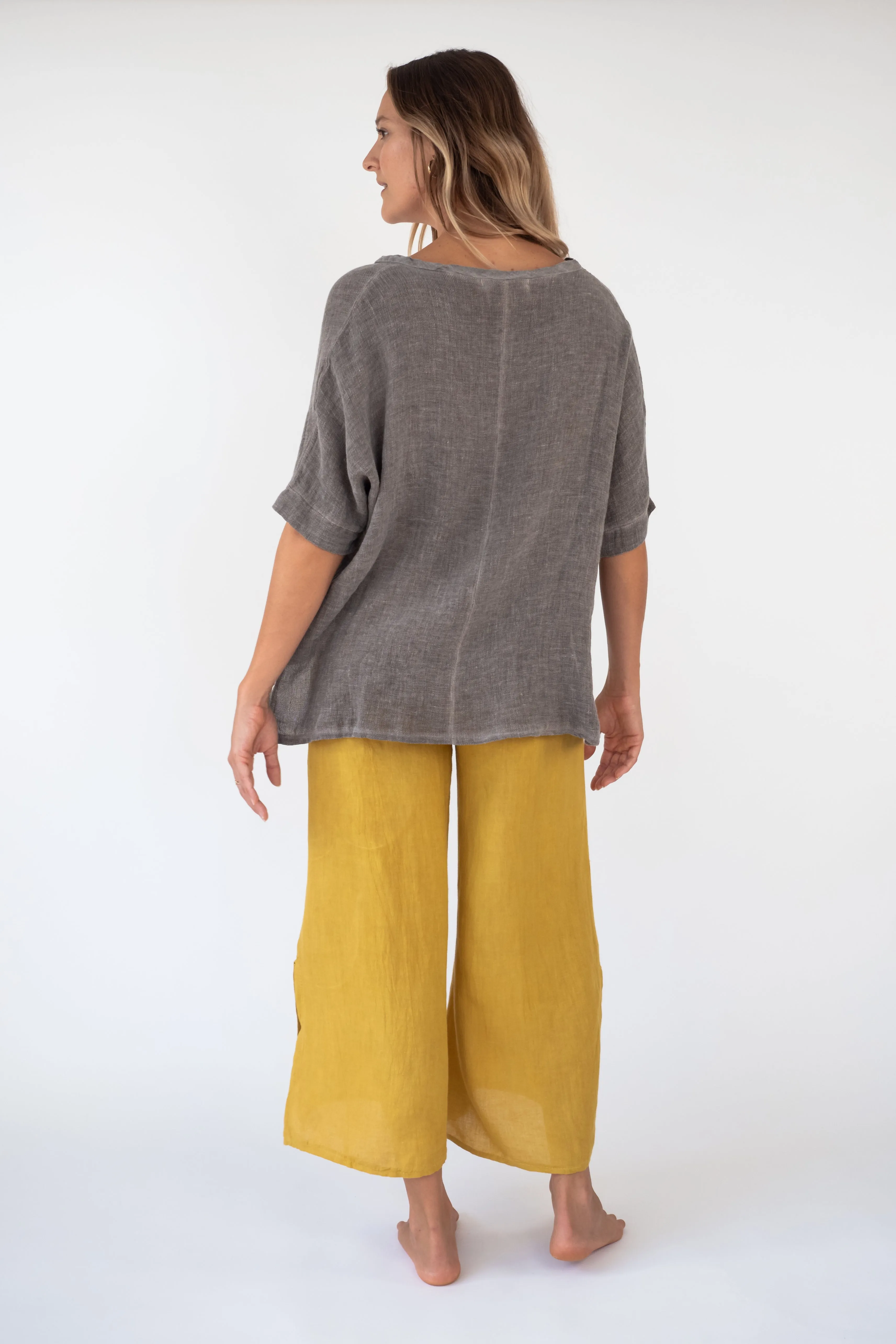 the KULALA mesh Linen/cotton Top