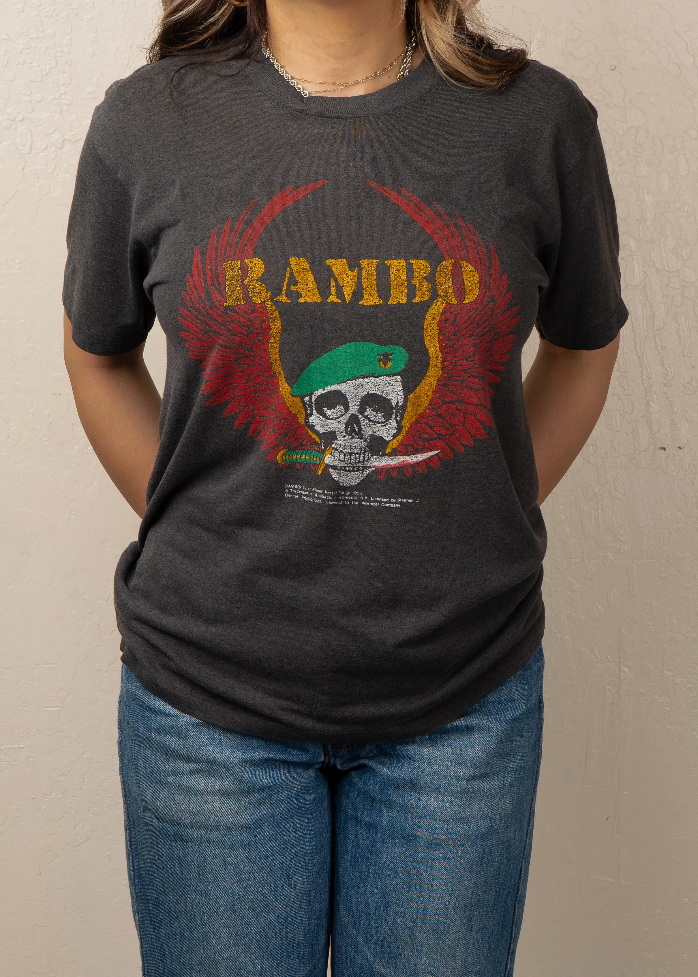 Vintage Rambo FIrst Blood 1985 Movie Promo Tee