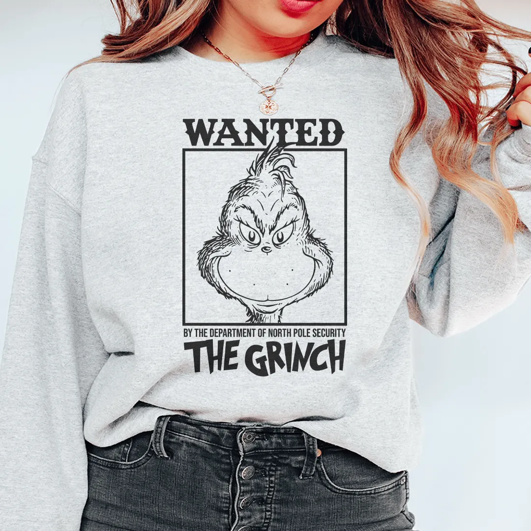 Wanted By The Department Of North Pole Crewneck Sweatshirt