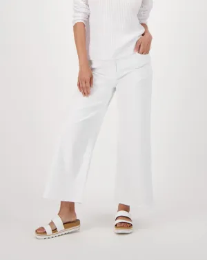 White Wide Leg Denim Jean